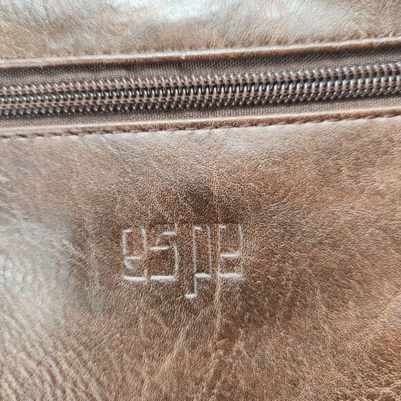 espe hobo style faux leather‎ brown and tan shoulder bag tassels boho - Picture 8 of 16